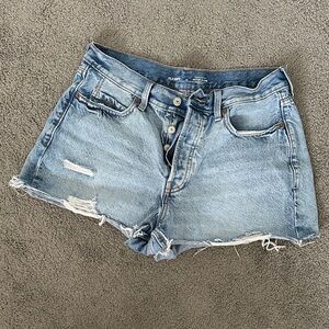 Old Navy Light Blue Distressed Jean Shorts